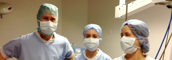 Au bloc chirurgical avec le Dr Leininger