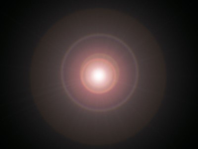 Exemple de halo lumineux